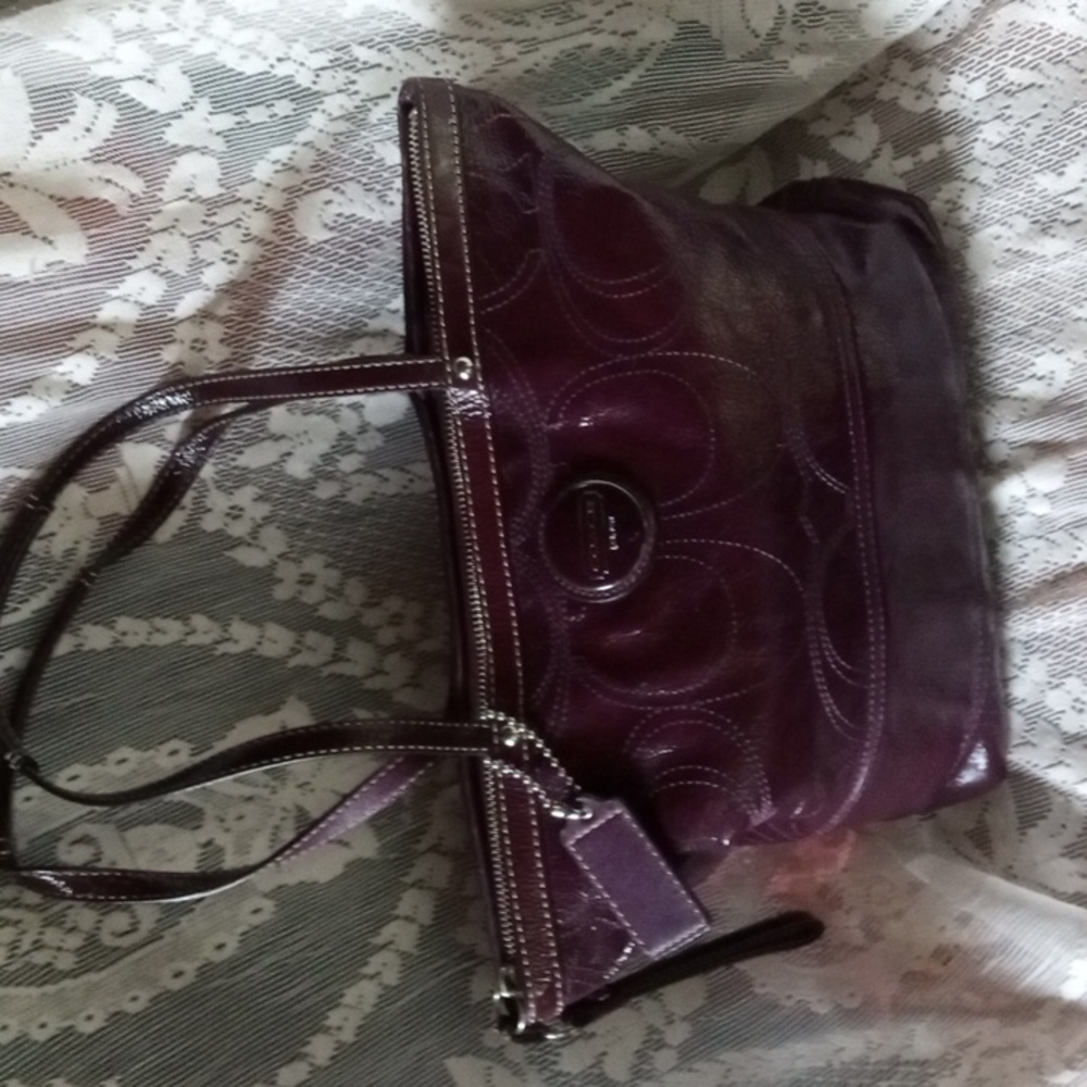 Coach Handbag dark purple
